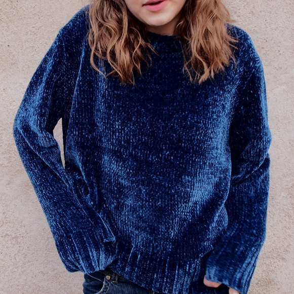 NWOT Nordstrom BNCI Blanc Noir Chenille Pullover - Picture 2 of 7